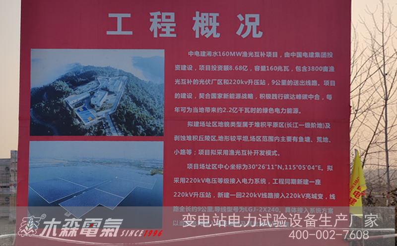 中電建漁光互補(bǔ)站交接項目